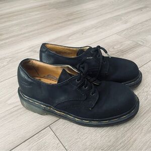 Dr. Martens Women's  Vintage Black Leather Round Toe  Oxford Shoes Uk3/US5